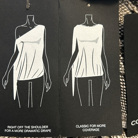 Coldesina SZ 2X NWT brown & white snake patterned top. Bust 50”+ - Picture 4 of 5